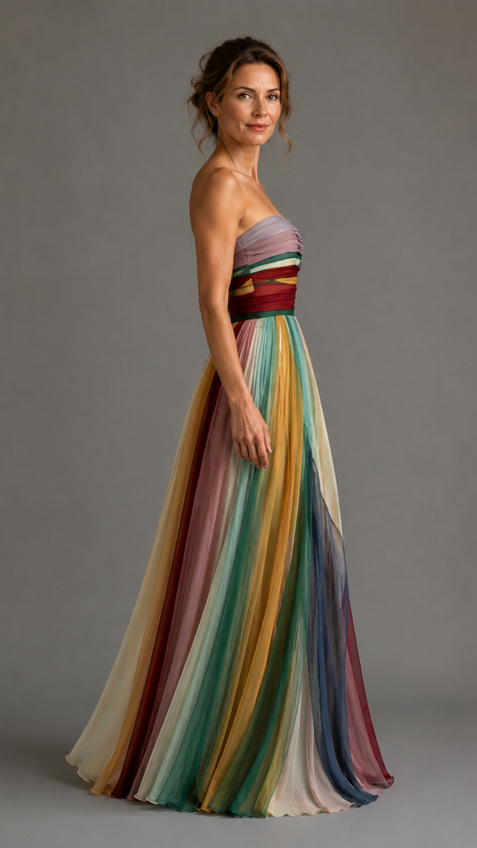 Talma™ | Vestido casual de corte A sin tirantes