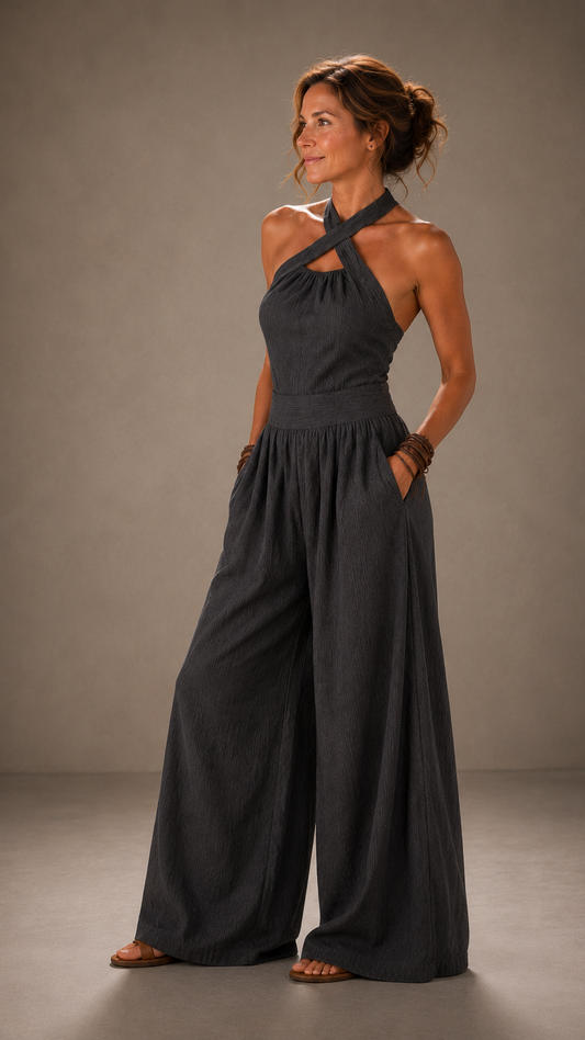Bianca | Mono con elegante escote cruzado