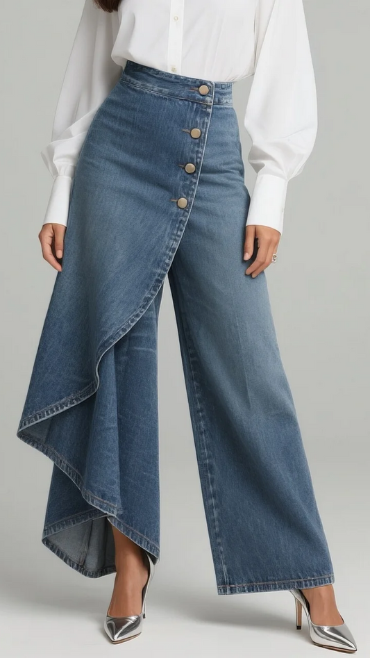 Audrey | Jeans con corte cruzado
