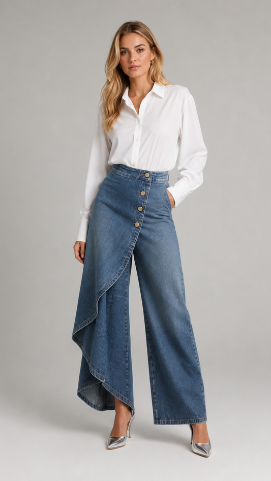 Audrey | Jeans con corte cruzado