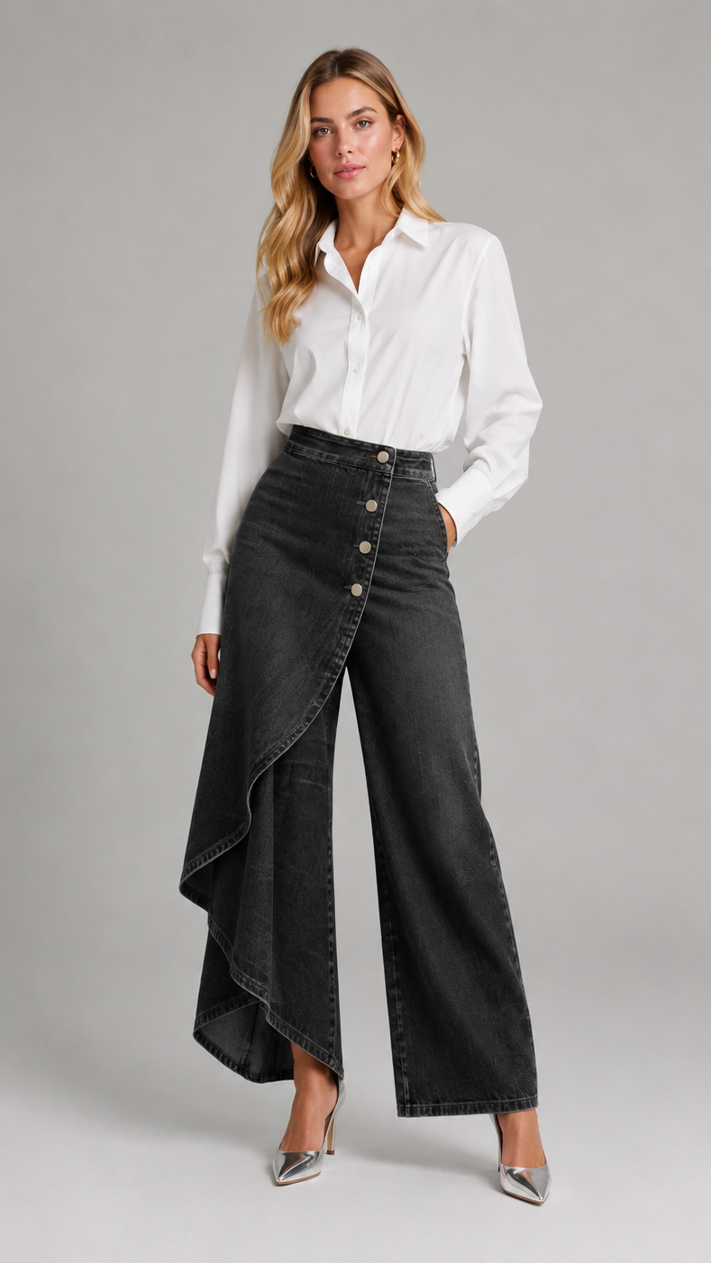 Audrey | Jeans con corte cruzado