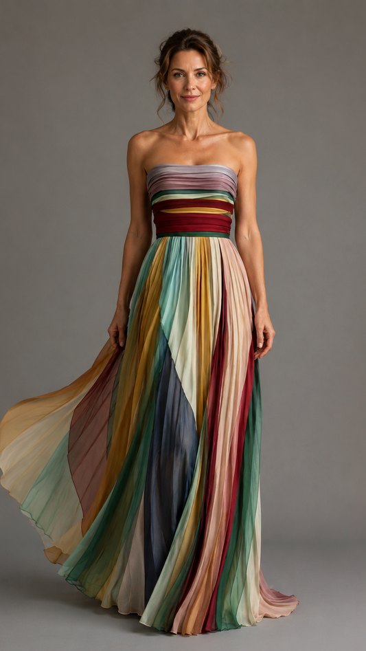 Talma™ | Vestido casual de corte A sin tirantes