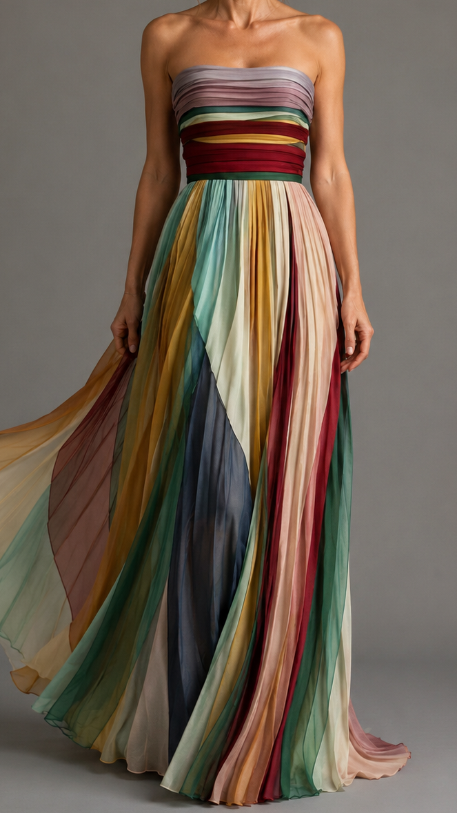 Talma™ | Vestido casual de corte A sin tirantes