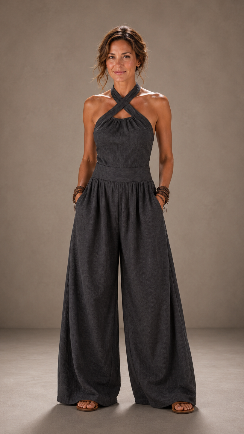 Bianca | Mono con elegante escote cruzado