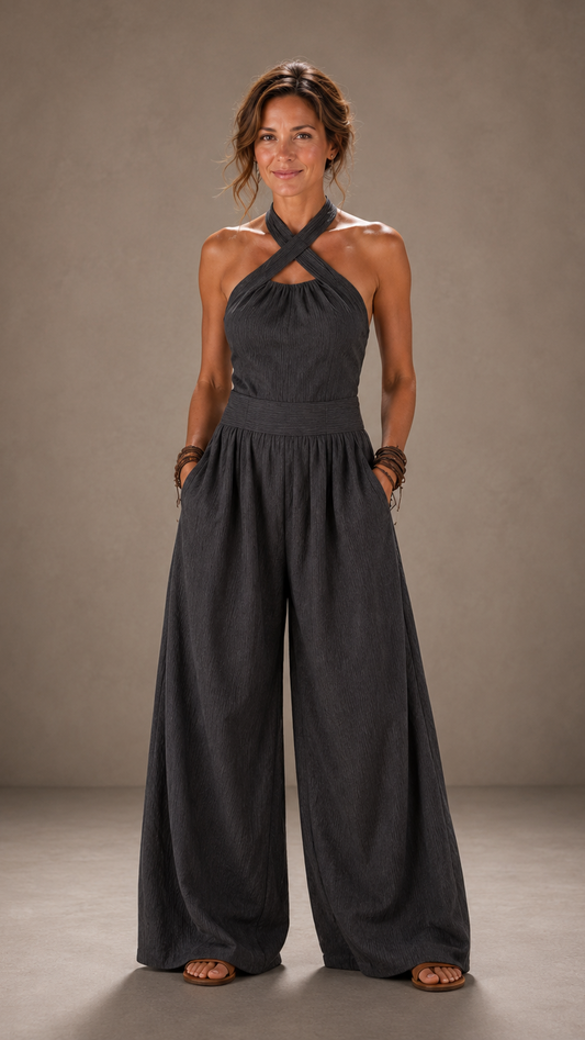 Bianca | Mono con elegante escote cruzado