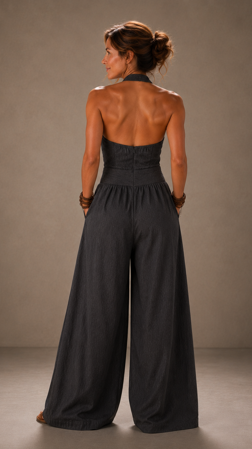 Bianca | Mono con elegante escote cruzado
