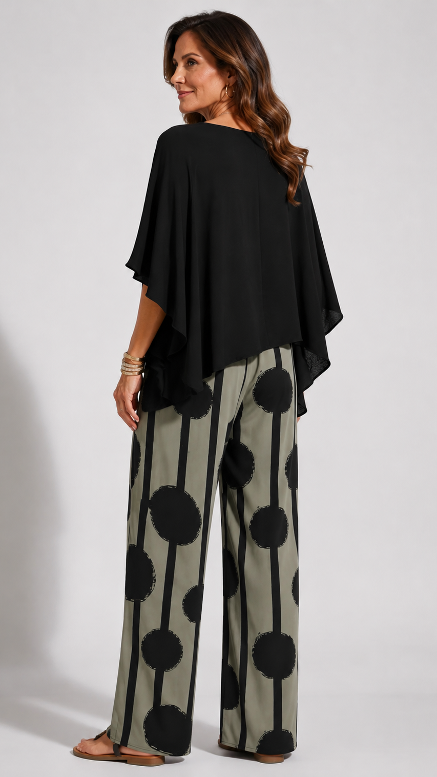 Valeriana™ | Conjunto con top asimétrico y pantalones boho