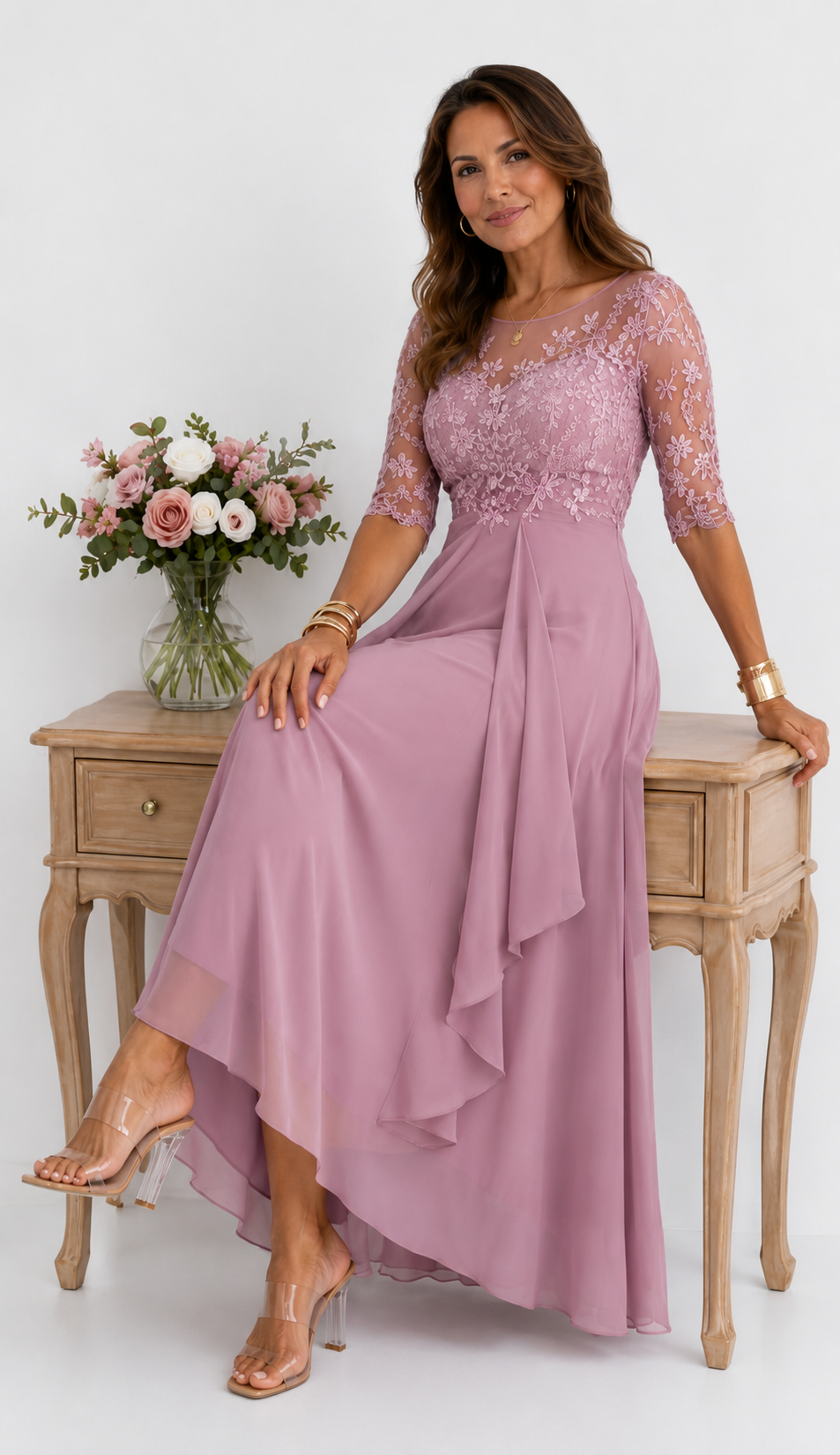 RHONDA | Elegante vestido de encaje