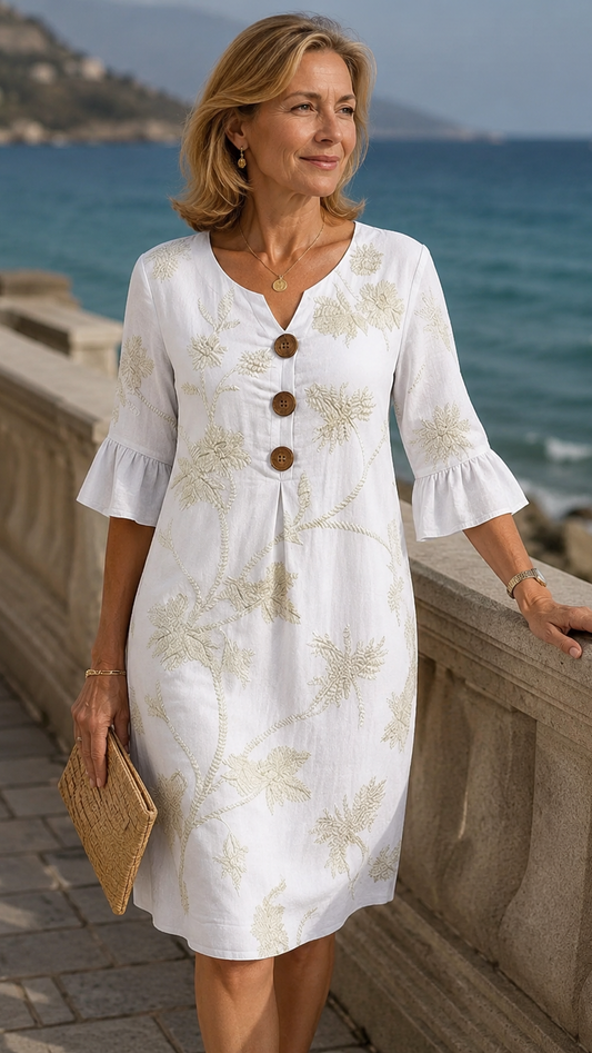 Vestido casual para mujer con estampado floral