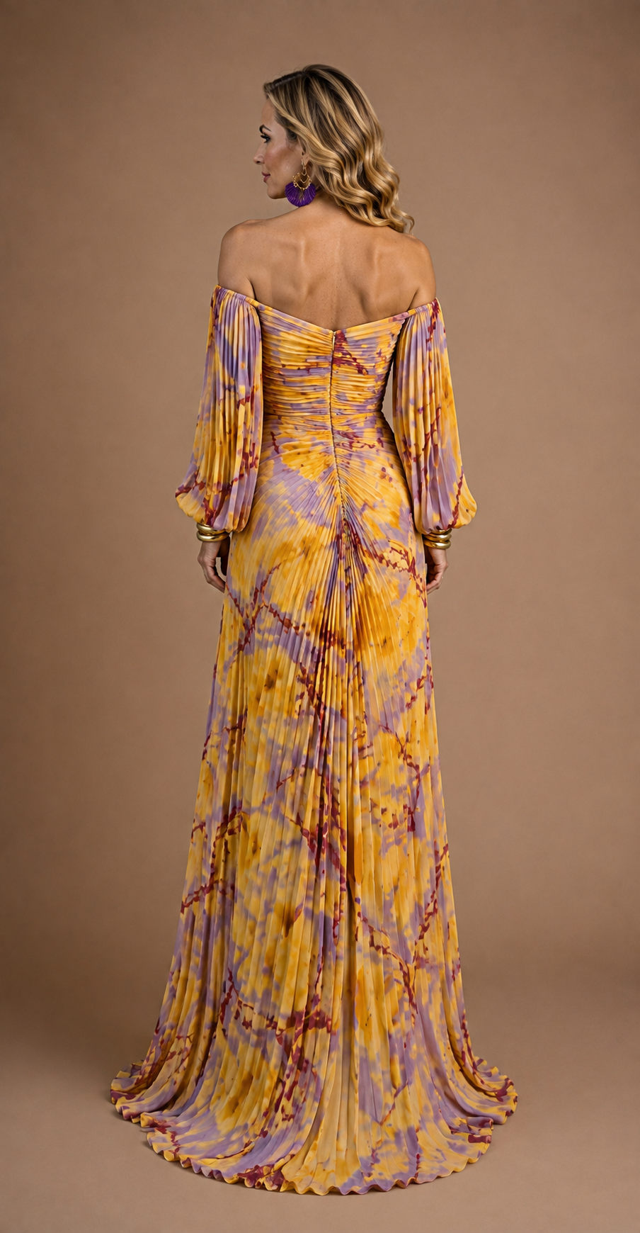 Gregoria™ | Vestido largo floral con escote pronunciado