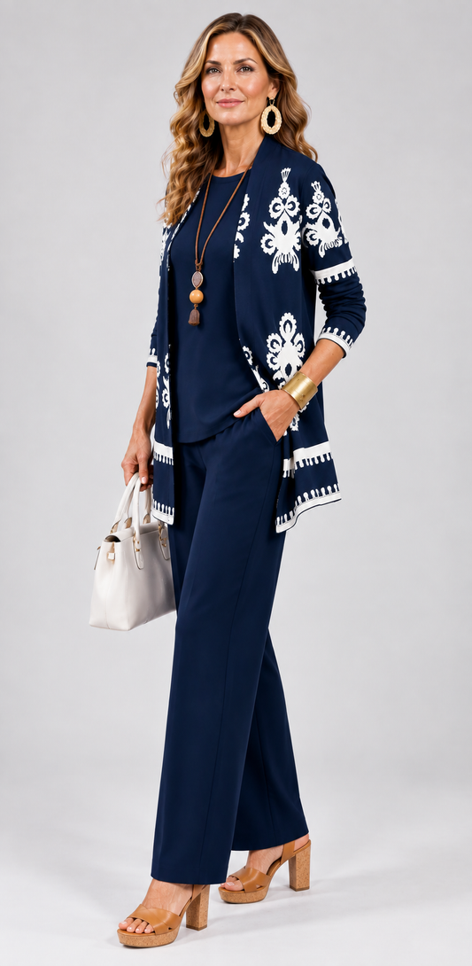 Catalina™ | Conjunto de tres piezas en azul marino