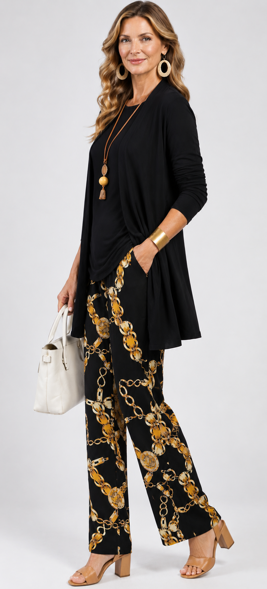 Juliana™ | Conjunto negro de tres piezas