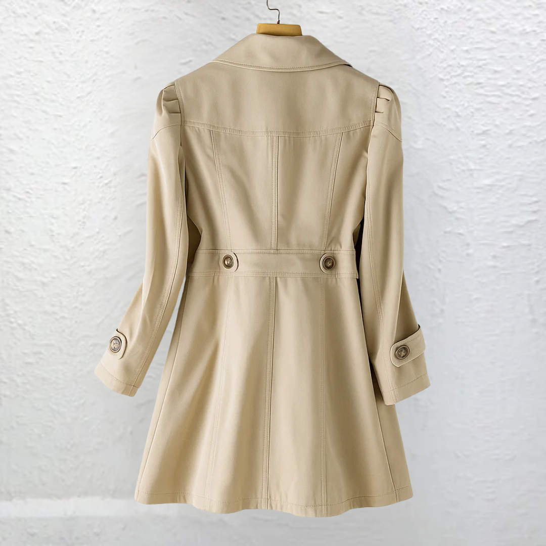 Inés | Elegante abrigo vintage con botones