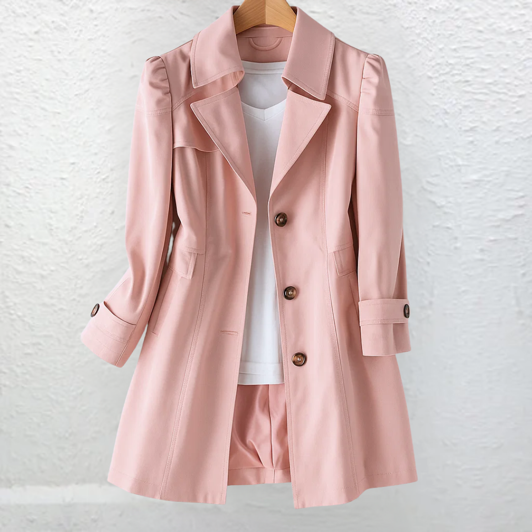 Inés | Elegante abrigo vintage con botones