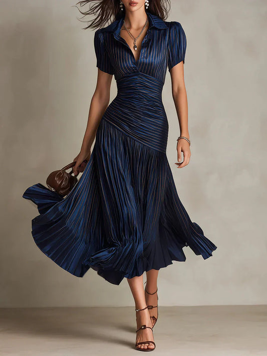 Florence | Elegante vestido maxi vintage de gasa
