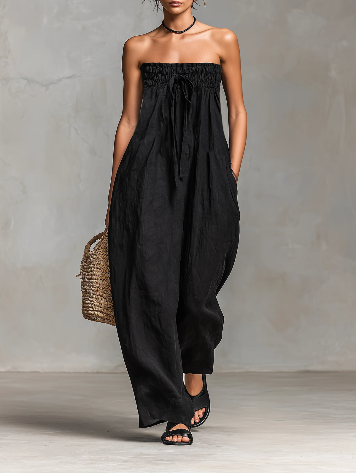 Nina | Elegante mono sin tirantes