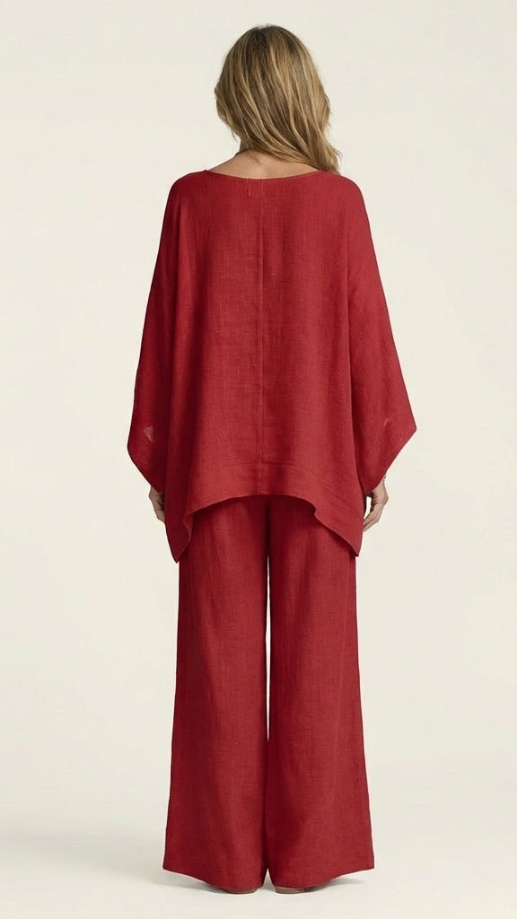 Amaya | Conjunto boho de mezcla de lino